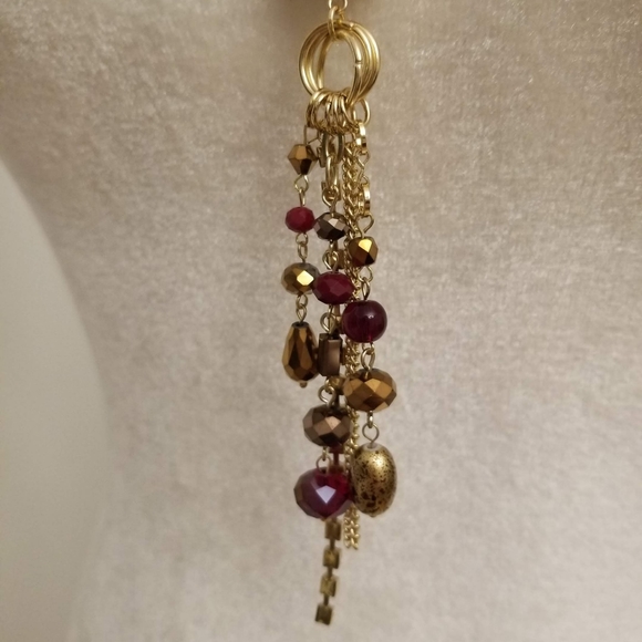 I.N.C [2-PC Jewelry Bundle] Goldtone/Red Stone - Picture 5 of 11